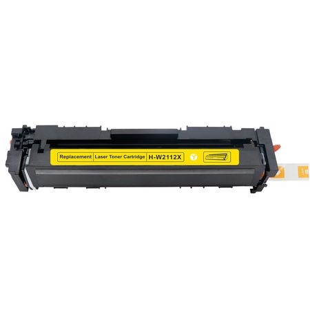 HP 206X / W2112X Yellow Compatible High-Yield Toner Cartridge (Replaces 206A / W2112A)